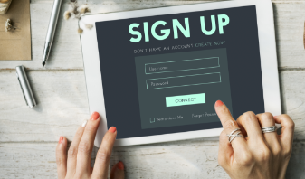 sign-up-form-button-graphic-concept